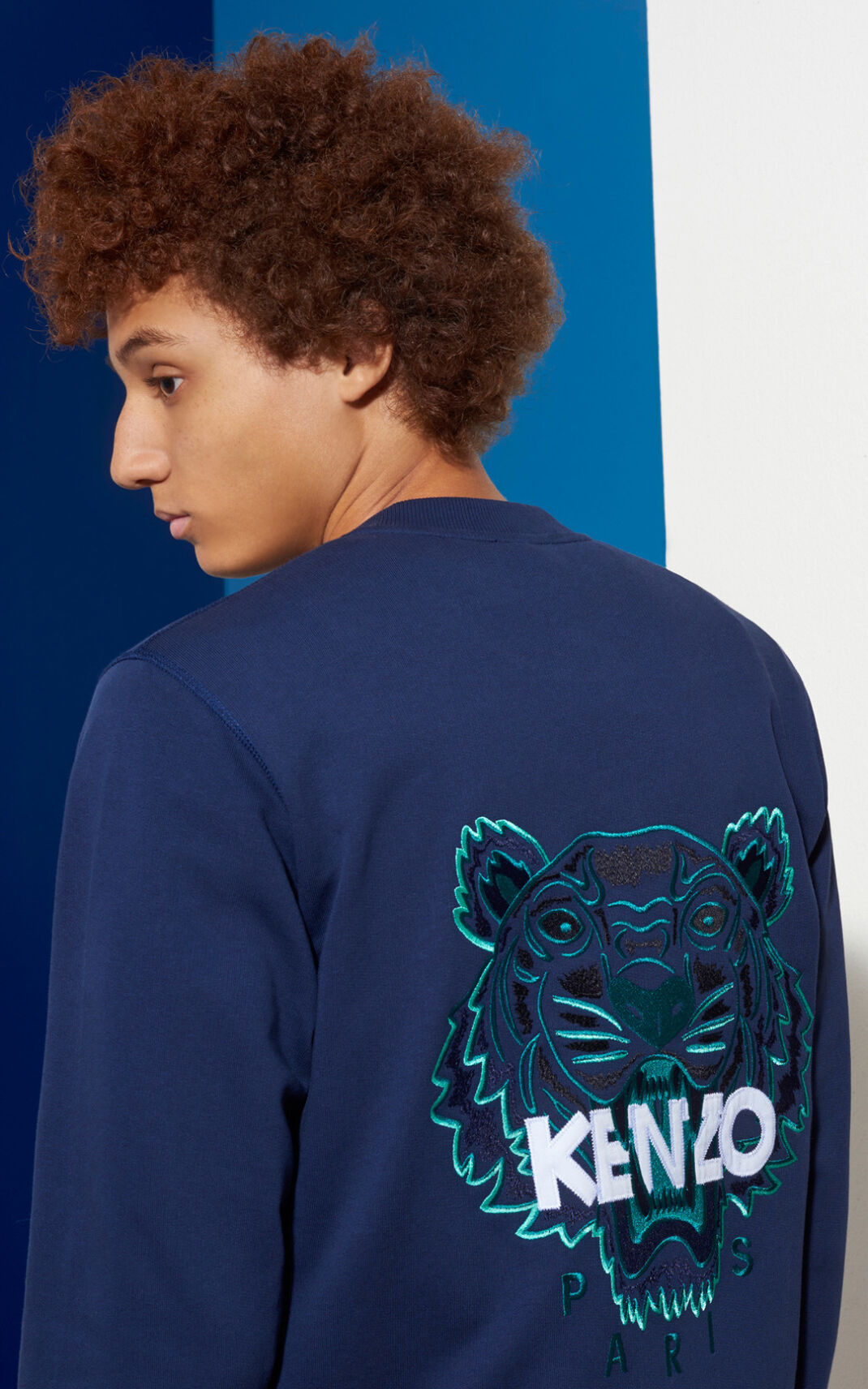 Kenzo Tiger Bomber Jakne Muške - Tamno Plave - Hrvatska ECQKZM260